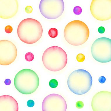 Suluboya basit polka noktalı desene. 