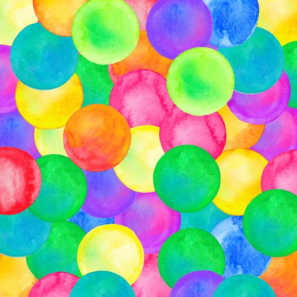Watercolor simple polka dot pattern. — Stock Photo, Image