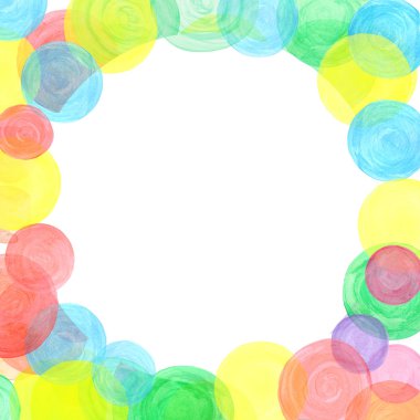 Renkli suluboya noktalar. Yoğun retro suluboya konfeti 