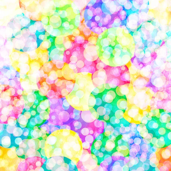Schematic colorful pattern of molecules. Multicolor molecules design — Stock Photo, Image