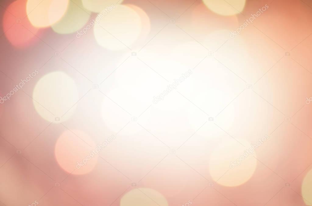 Gold abstract bokeh background. Colorful blurred autumn background.