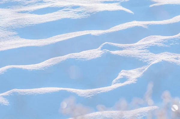 Sněhová bílá textura. Pozadí čerstvý sníh — Stock fotografie