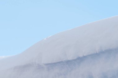 Pamuk Prenses doku. Arka plan taze kar