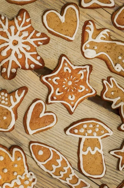 Weihnachten selbst gebackene Lebkuchen — Stockfoto