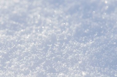 Taze kar yüzey. Kar beyaz arka plan