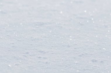 Arka plan taze beyaz kar. Doğal kış arka plan.