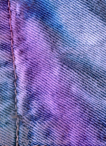 Vista de cerca azul limpio denim textura. Textura de jeans rasgados azules — Foto de Stock