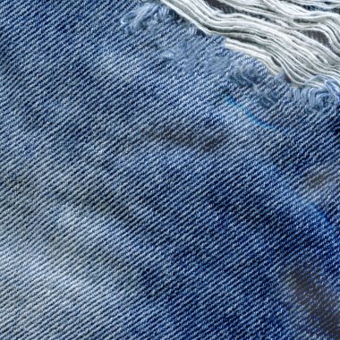 Portre görünümünde mavi doğal temiz denim doku.