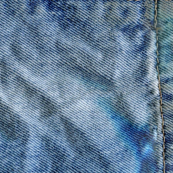 Azul denim jean textura fundo — Fotografia de Stock