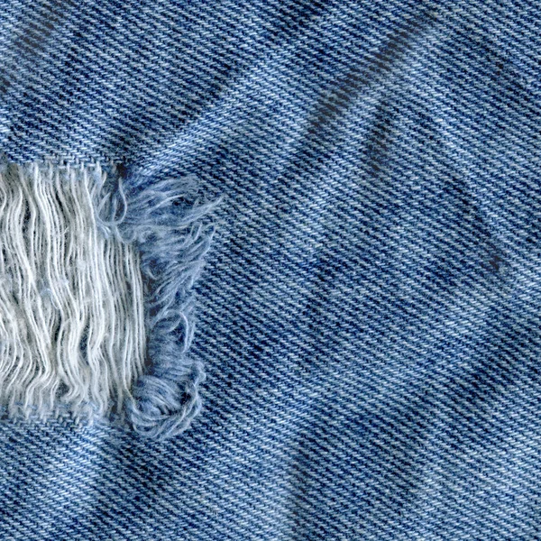 Kék farmer jean textúra a háttér. Farmer, szakadt szövet szerkezete — Stock Fotó