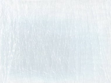 Beyaz selofan buruşuk. Polietilen beyaz doku