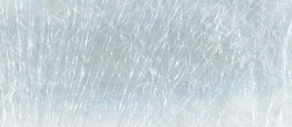 Beyaz selofan buruşuk. Polietilen beyaz doku — Stok fotoğraf
