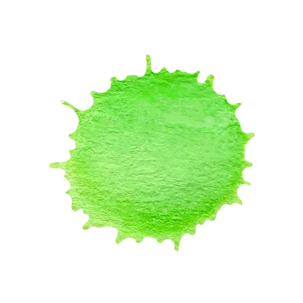 Soyut Sanat Yeşil Leke Grunge Soyut Boyalı Yeşil Fırça Darbesi — Stok fotoğraf
