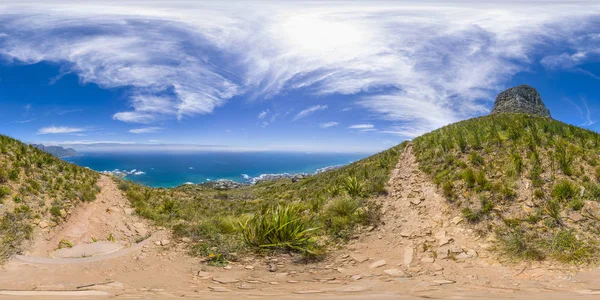 Полная 360 вирусная реальность львиной головы и столового горошка в Кейптауне, Южная Африка — стоковое фото