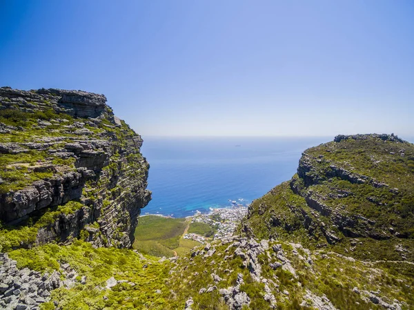 Cape Town vandre op ad Taffelbjerget - Stock-foto