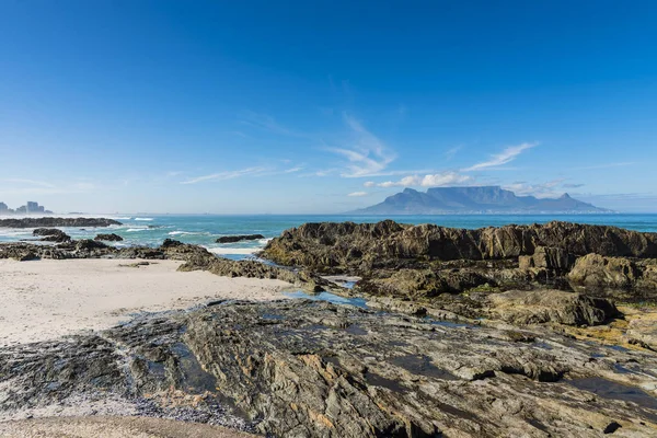 Table Mountain across ocean — Stock Photo, Image