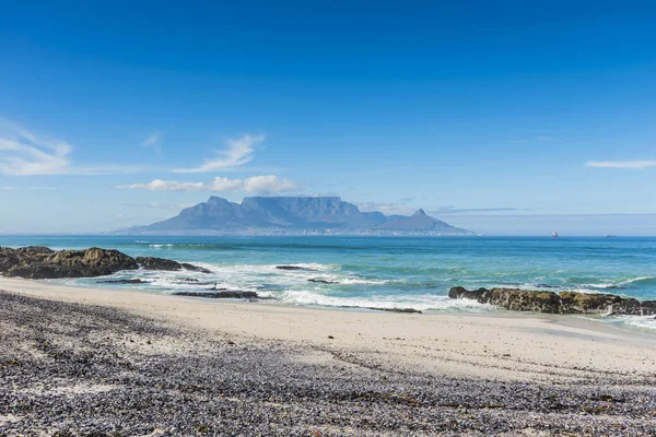 Table Mountain across ocean — Stock Photo, Image