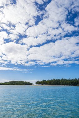 Mauritius tropikal Cennet plaj
