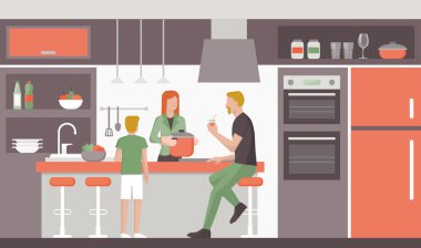 Modern mutfak iç mimarisi