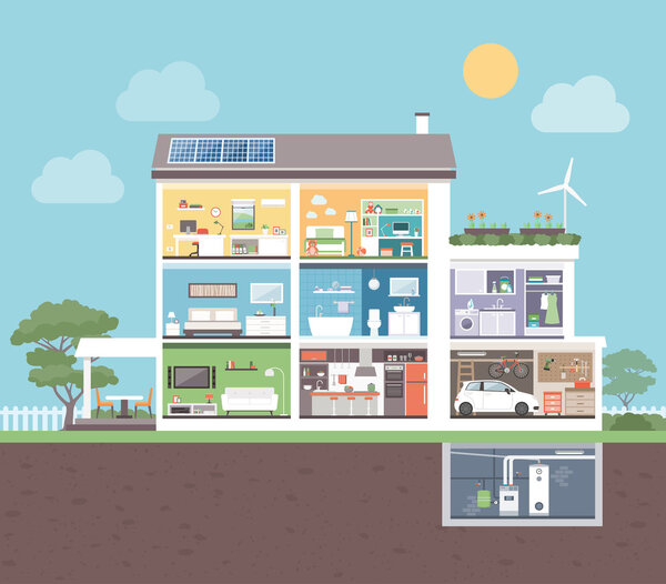 Интерьеры номеров современного дома
