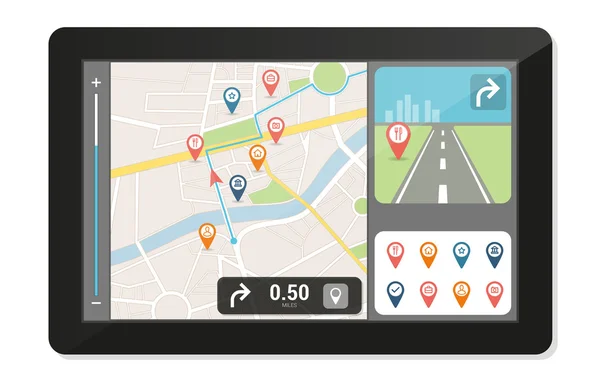 GPS-Navigationssystem — Stockvektor