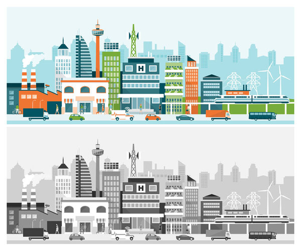 banners of smart city