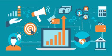 online bankacılık işaretleri posteri