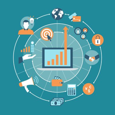 online bankacılık işaretleri posteri