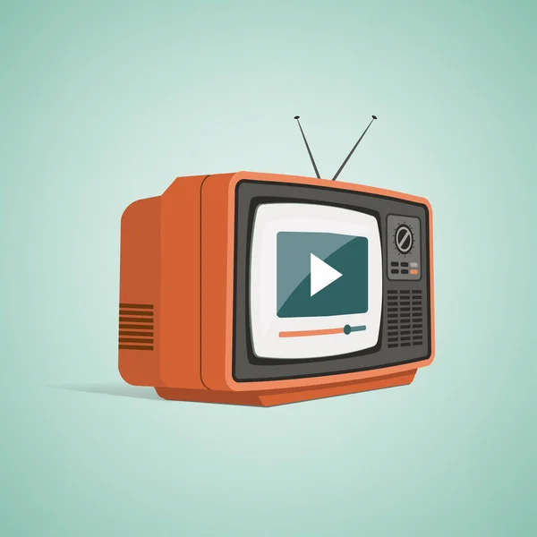 Концепция интеллектуального телевидения и подключения — стоковый вектор