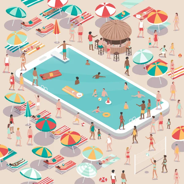 Yüzme ve dalış insanlar 