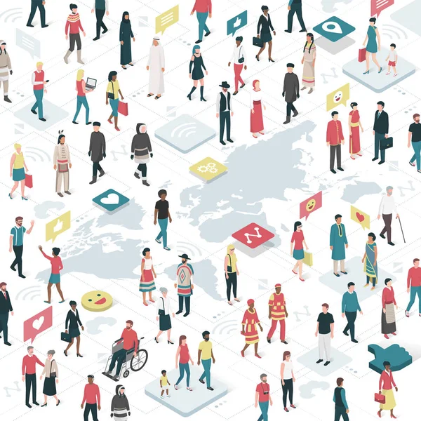 Dünya çapında insanların bağlanma