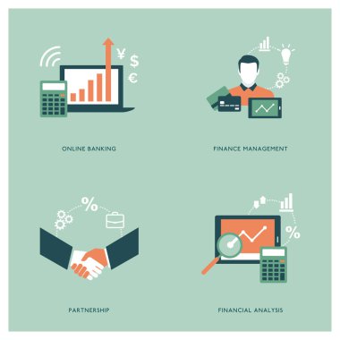 İş ve Finans Simgeleri