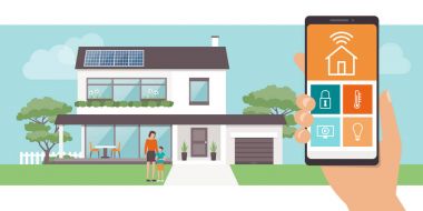 Smart home app clipart