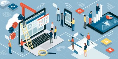 Bu genç takım web tasarımı ile birlikte çalışma