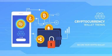 Akıllı telefondaki kripto para birimi cüzdanı uygulaması