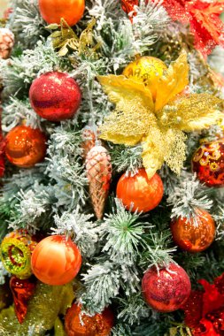 Noel ağacı süslemeleri.