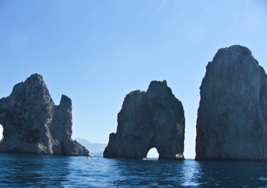 ve Capri görünümü, napoli