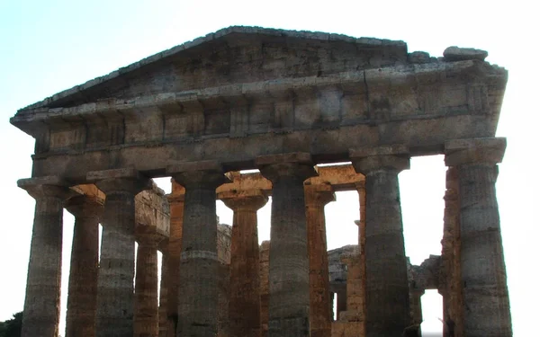 Храм Пестум, Неаполя — стокове фото