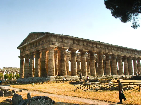 Templo de Paestum, napoli — Fotografia de Stock