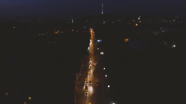 Ніч Старого міста Львів — стокове відео