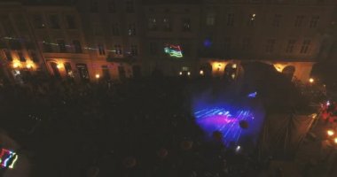 Lazer şovu yeni yıl kutlaması