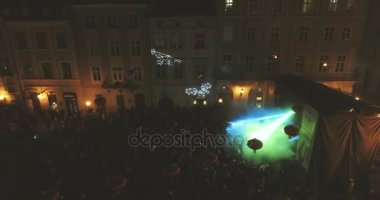 Lazer şovu yeni yıl kutlaması
