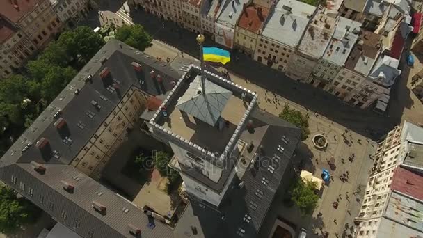 Ратуша Львова — стоковое видео