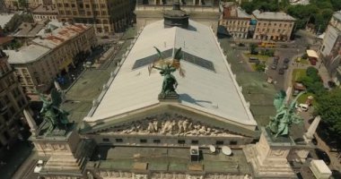 Eski şehir Lviv Opera Ukrayna