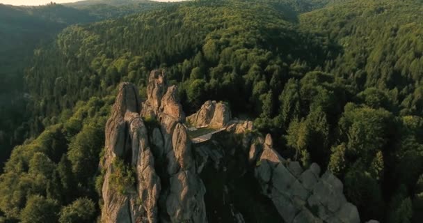 Качался на закате — стоковое видео