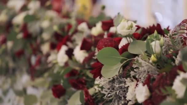 Design of the Wedding Decorations — Stock Video