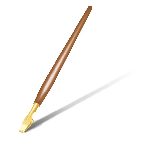 Stub-pen con un plumín ancho — Archivo Imágenes Vectoriales