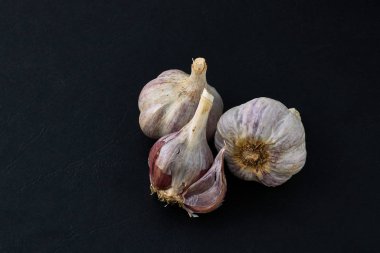 Sarımsak arka planda