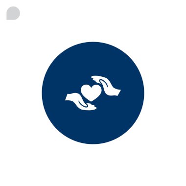 Ellerin simgesinde kalp