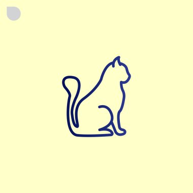 kedi evde beslenen hayvan hayvan simgesi